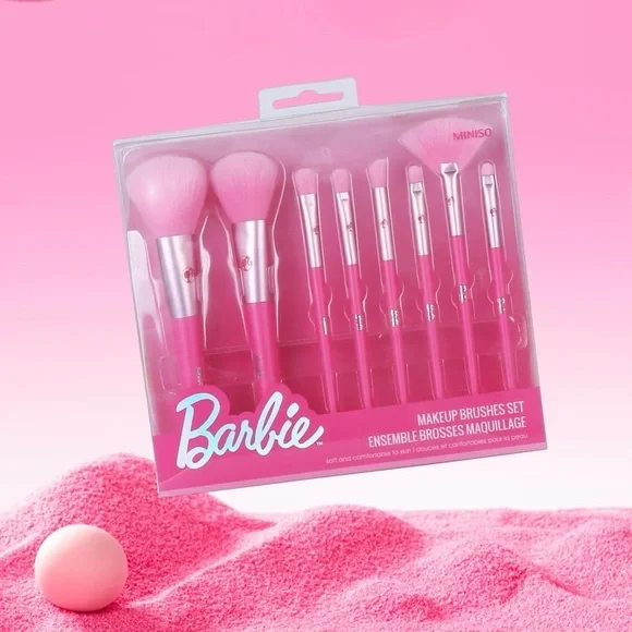 •Barbie for MINISO• Collection Makeup Brushes Set (8 pcs) - Picture 11 of 11